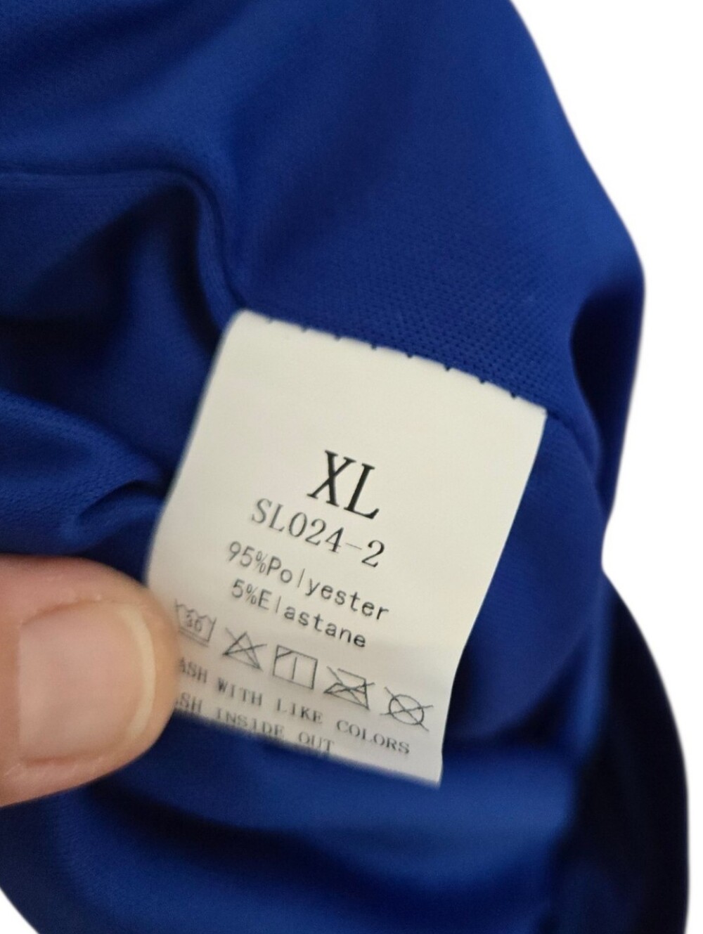 Royal Blue Gold Button Split Hem Pants Women’s XL Stretch Pull On Statement Trou - Picture 6 of 6